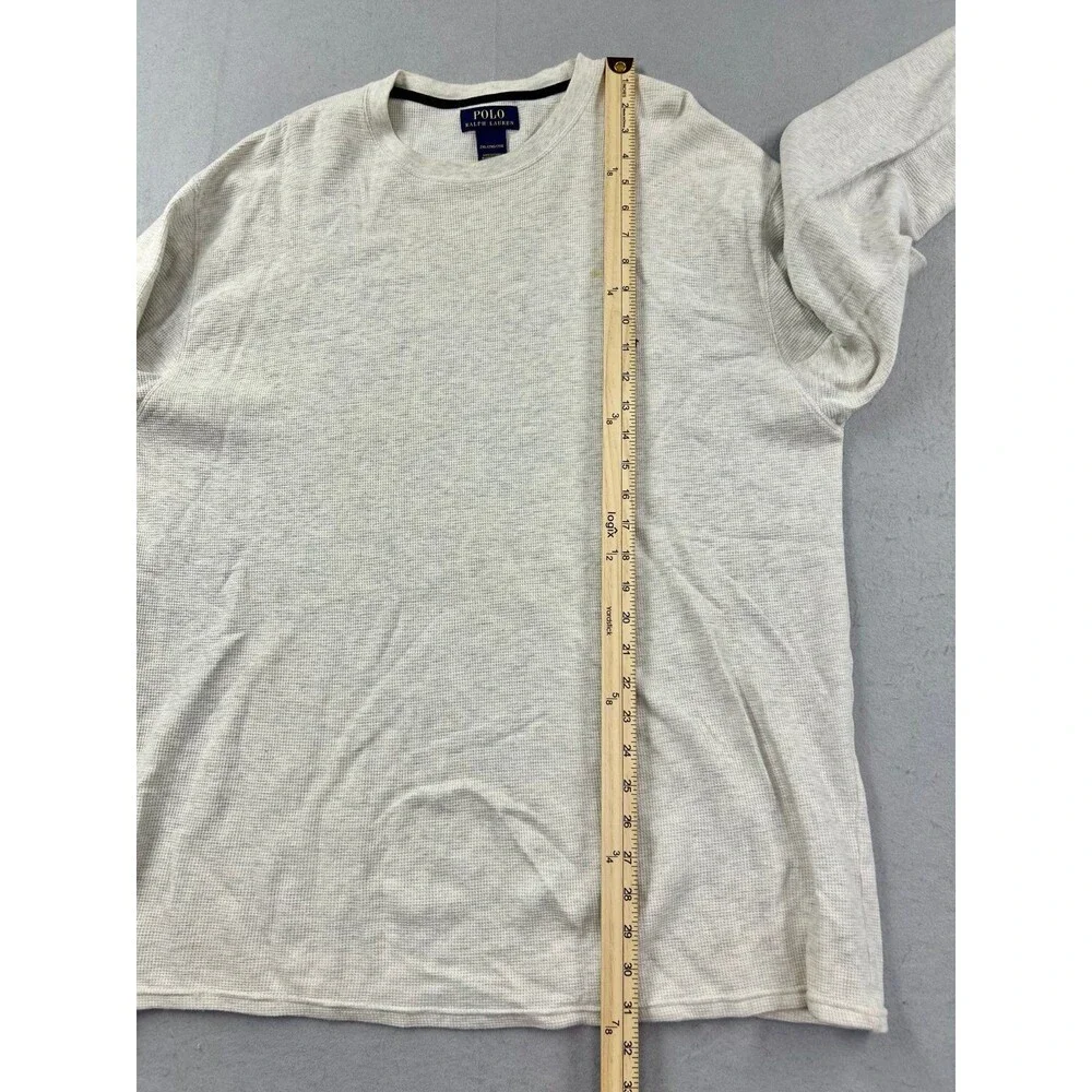 Polo Ralph Lauren Mens Waffle Knit Crewneck Long Sleeve Shirt Thermal 2XL